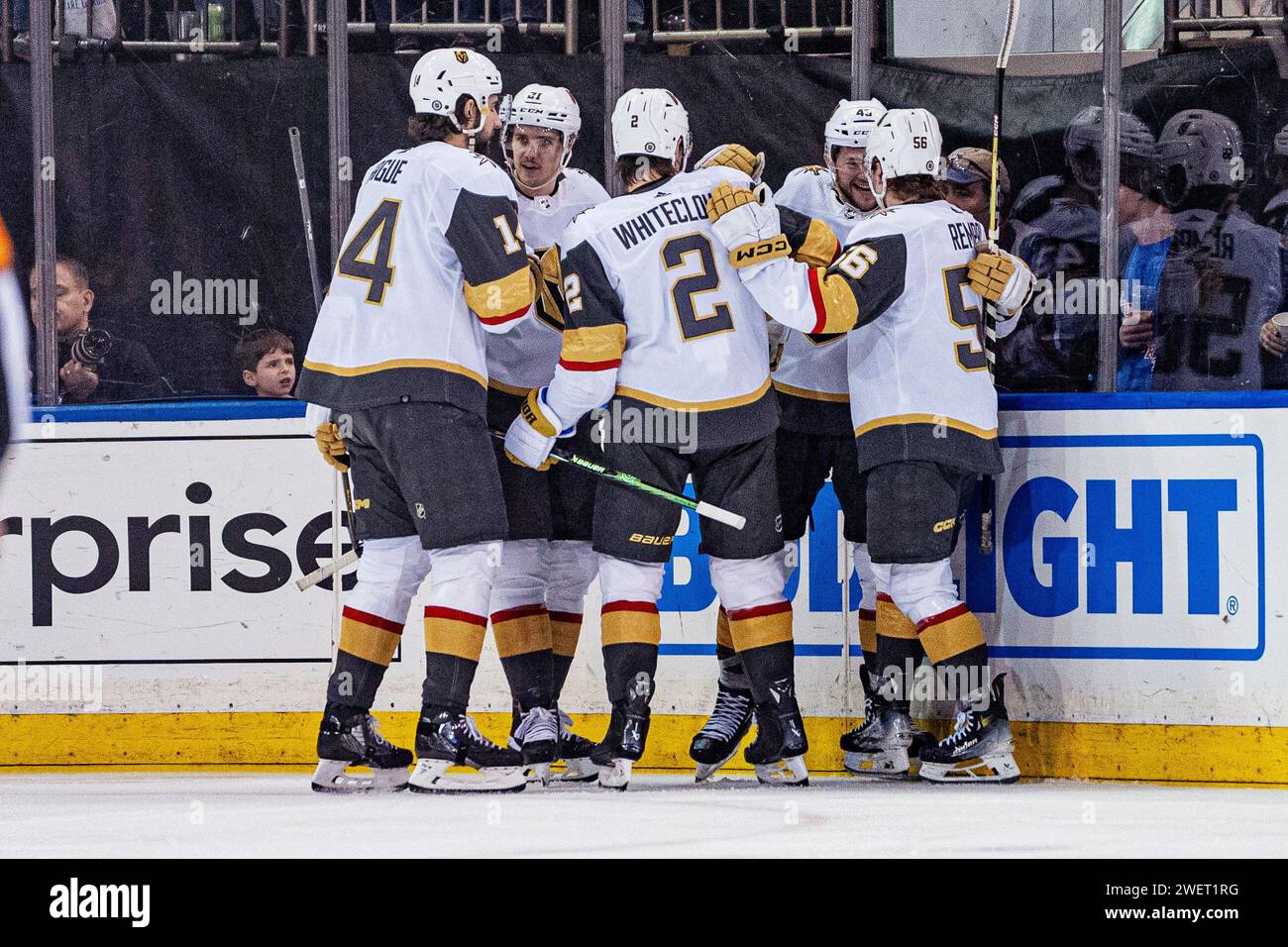 Sheldon Rempal Vegas Golden Knights players celebrate a goal by right wing Sheldon ...