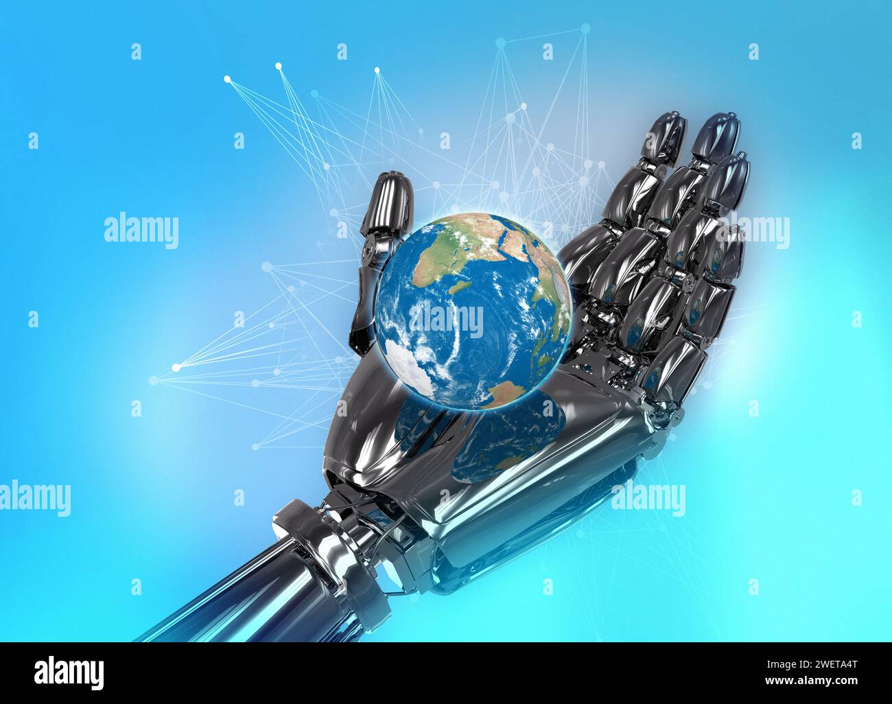 Artificial intelligence, conceptual illustration Stock Photo