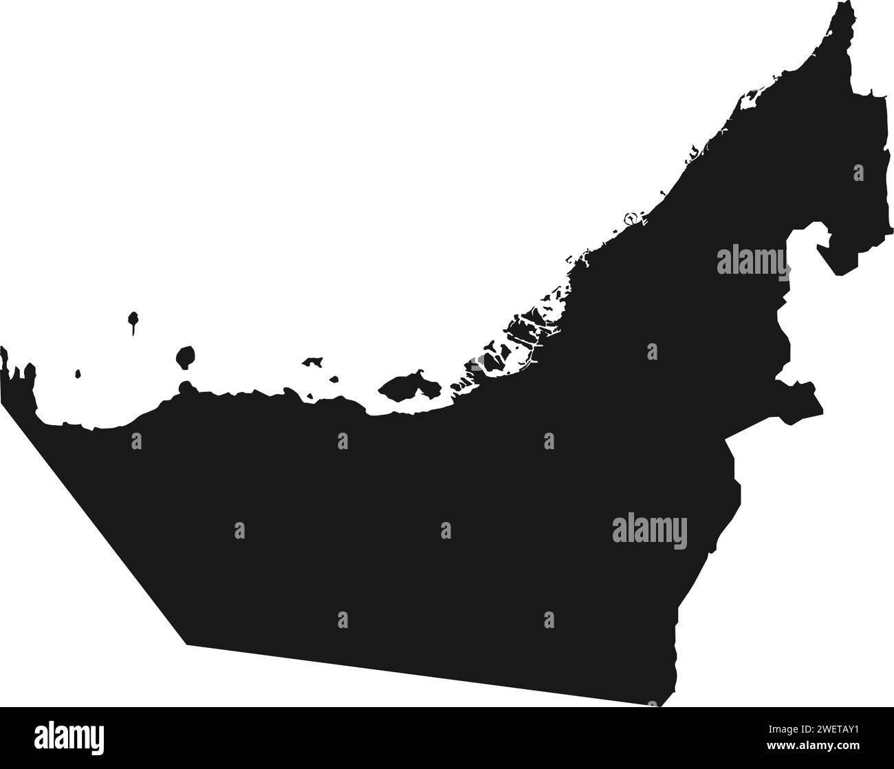 United arab emirates sign vector vectors Black and White Stock Photos 