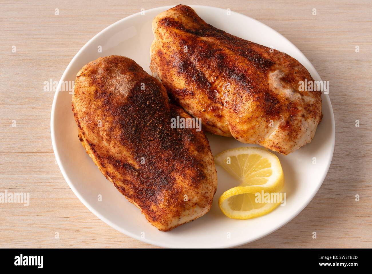 Roasted Chicken Breasts Stock Photo