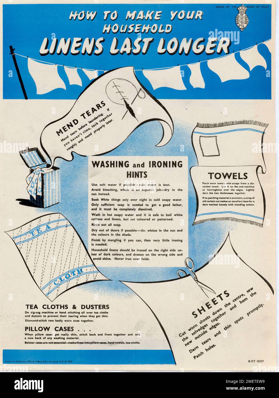 How to Make Your Household Linens Last Longer World War II UK