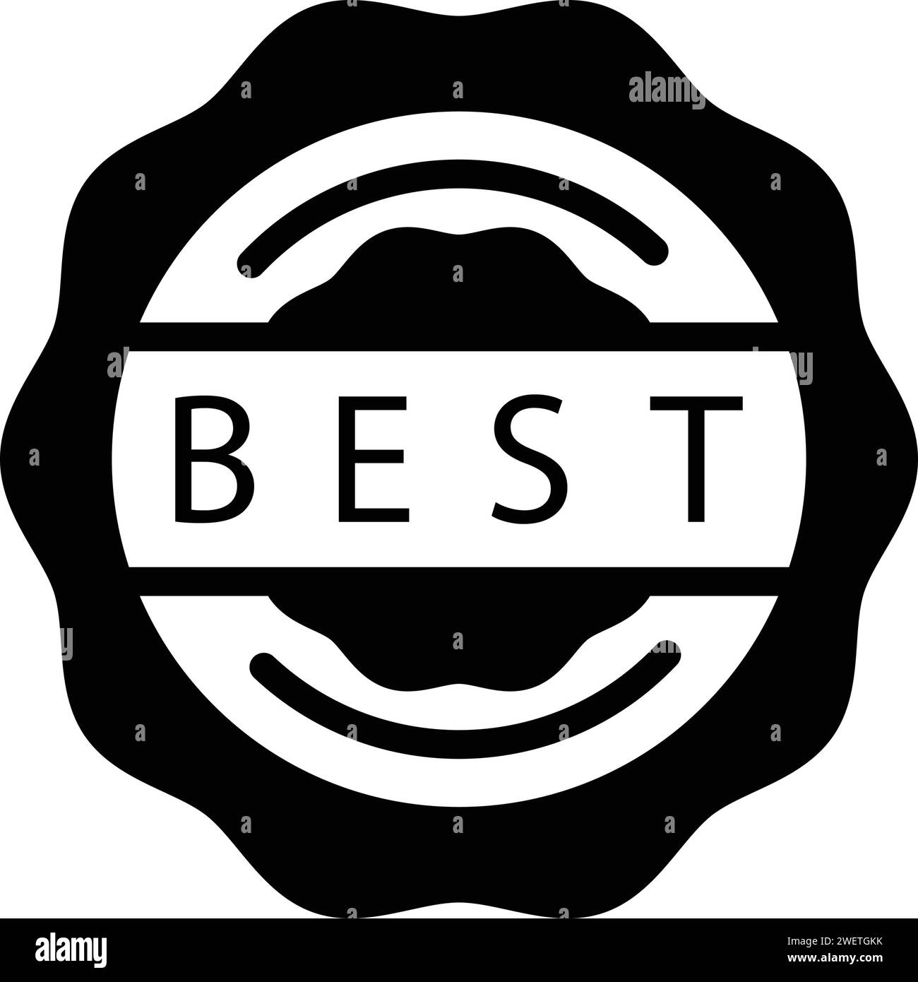 Icon for best,excellent Stock Vector