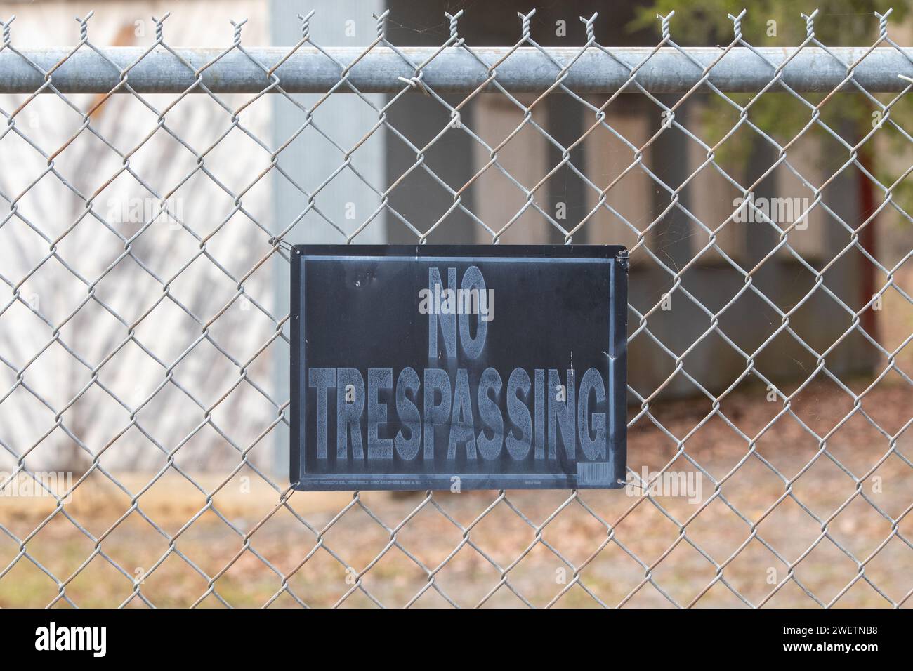 No Trespassing Sign Stock Photo