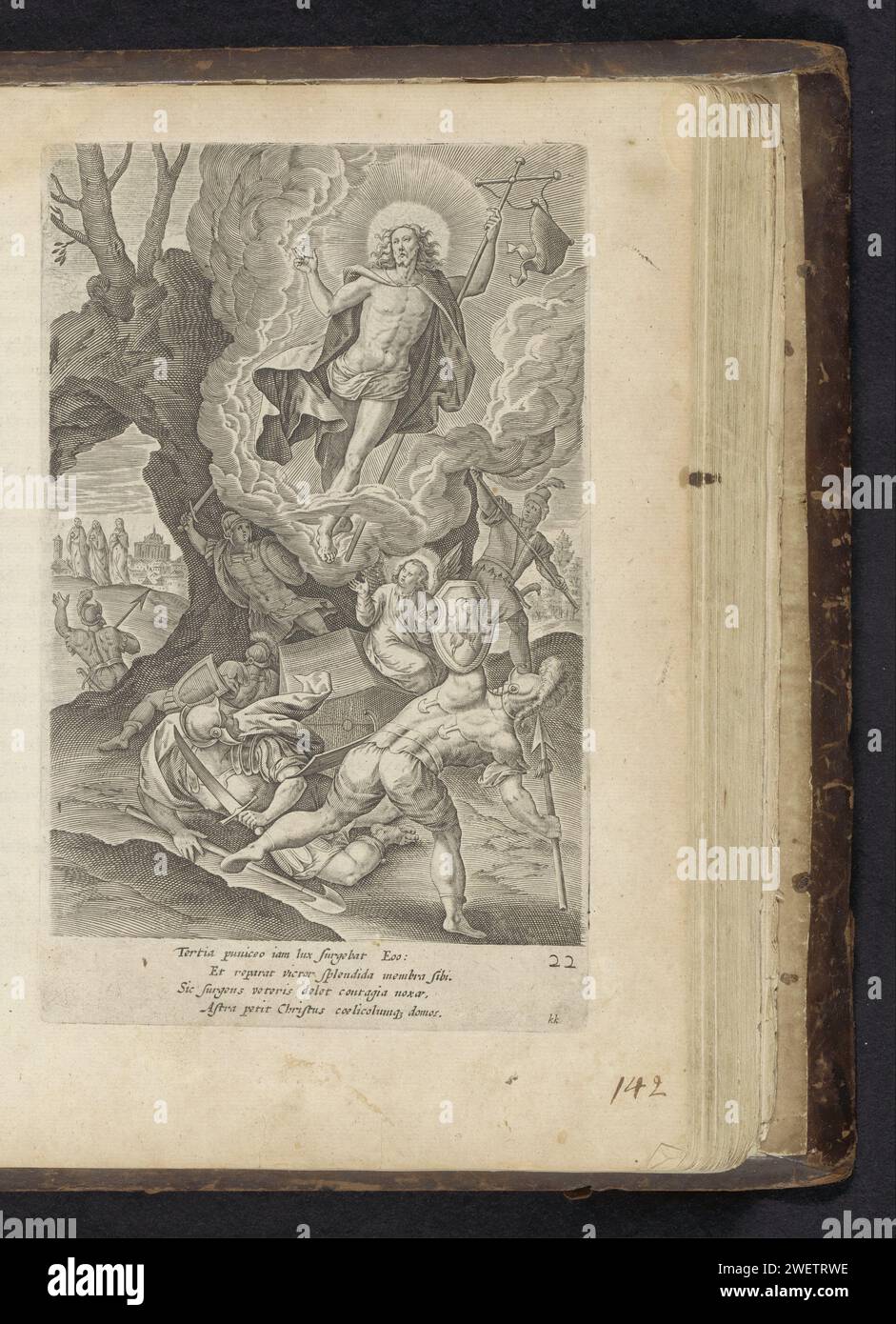 Usually Rises Resurrection of Christ, Antonie Wierix (II), After Maerten de Vos, 1646 ...
