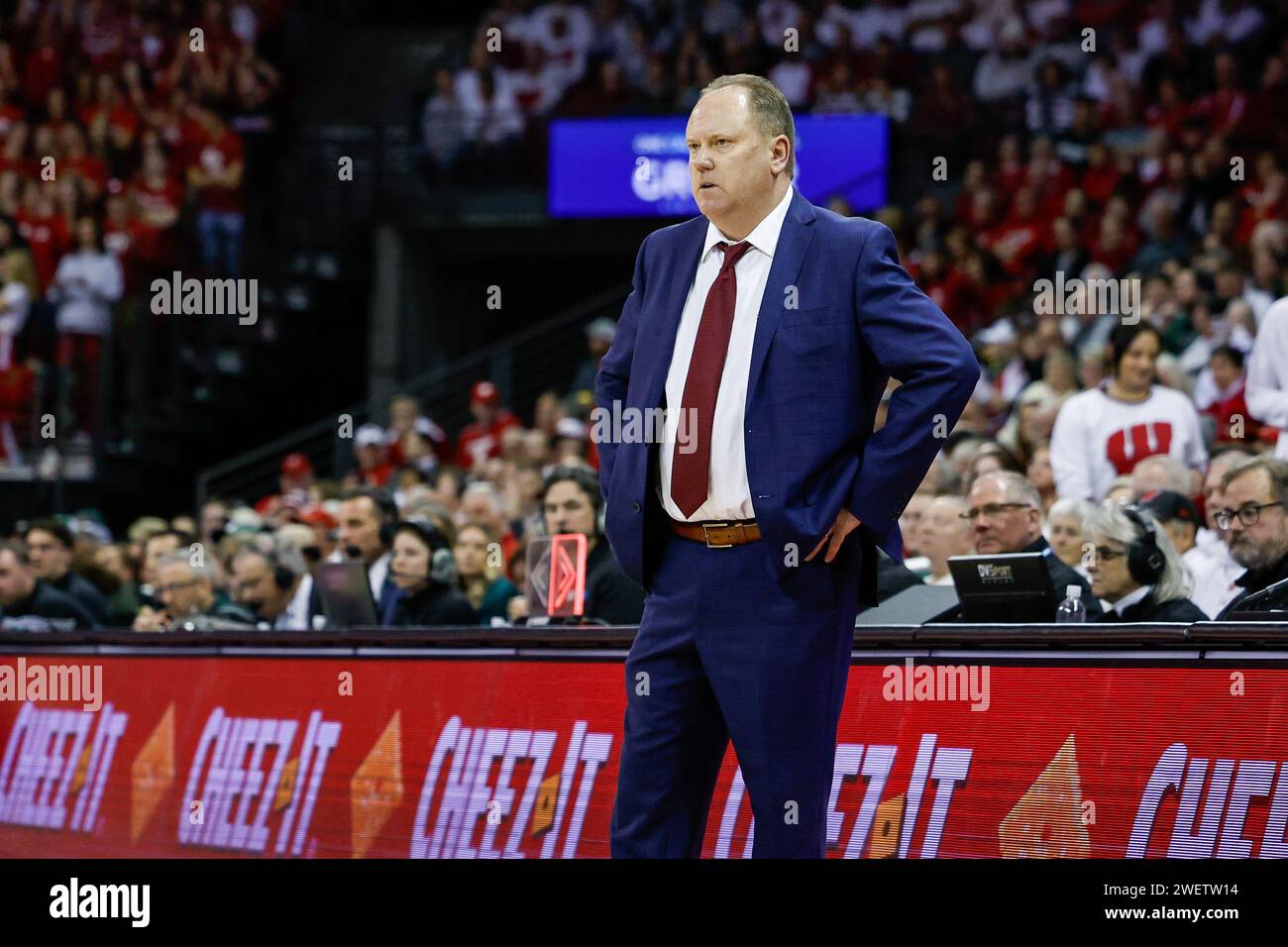 January 26, 2024 Wisconsin Badgers head coach Greg Gard during the