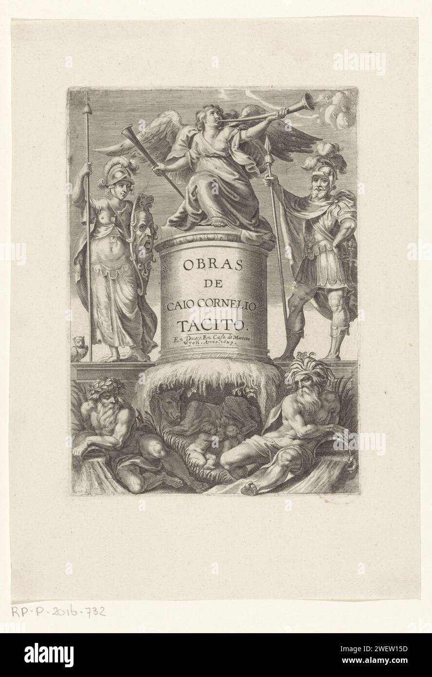 Fama, Minerva a March, Anonymous, 1629 print Fama is sitting on a ...