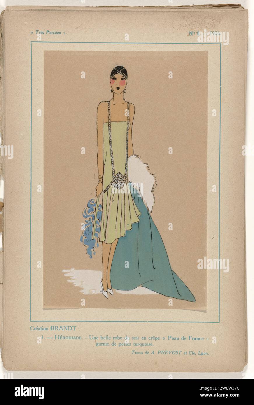 1920s france fashion magazine plate hi-res stock photography and images ...