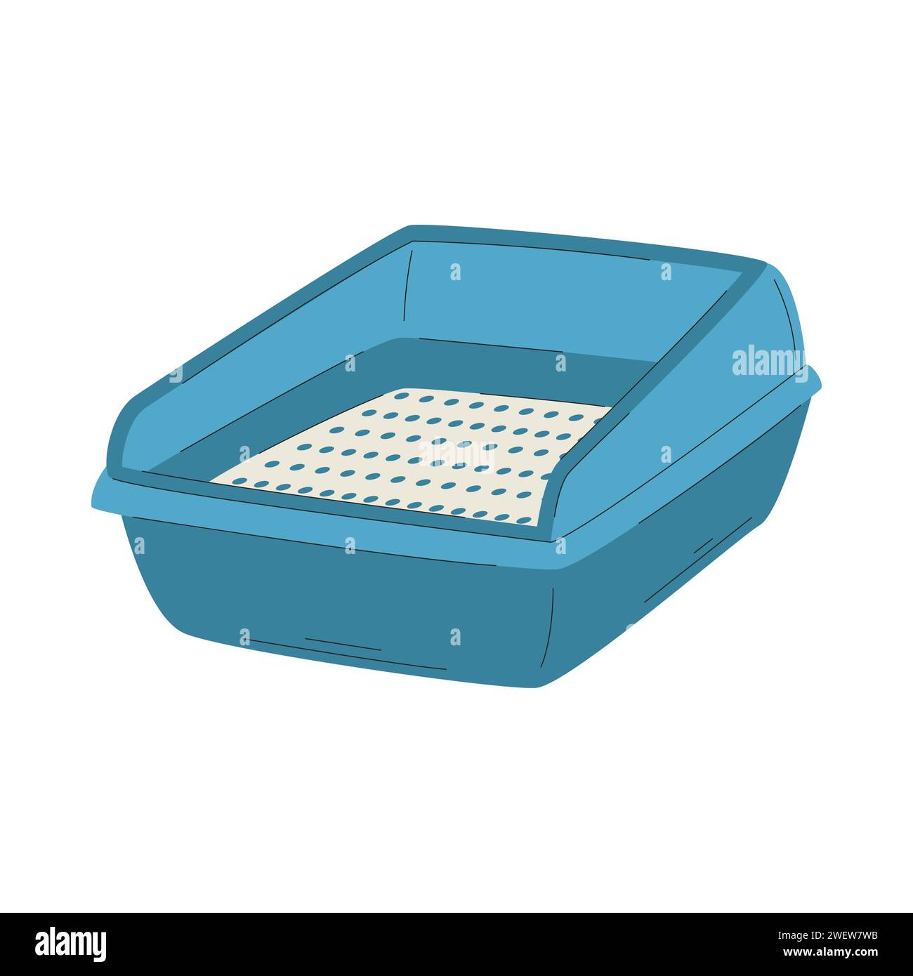 Cat litter tray Stock Vector Images Alamy
