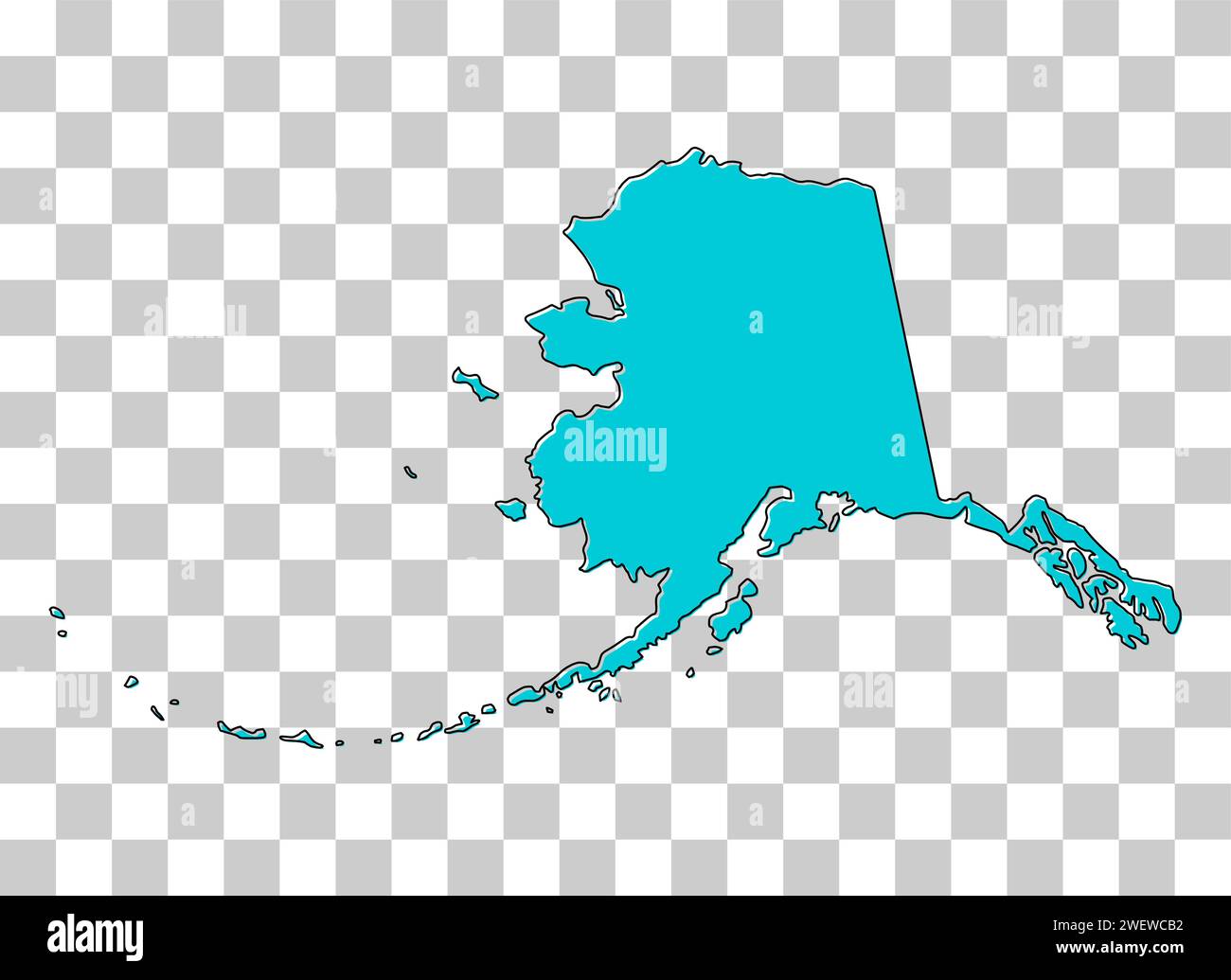 Alaska map shape united states - Alaska Map Shape United States Of America Flat Concept Icon Symbol Vector Illustration 2WEWCB2 