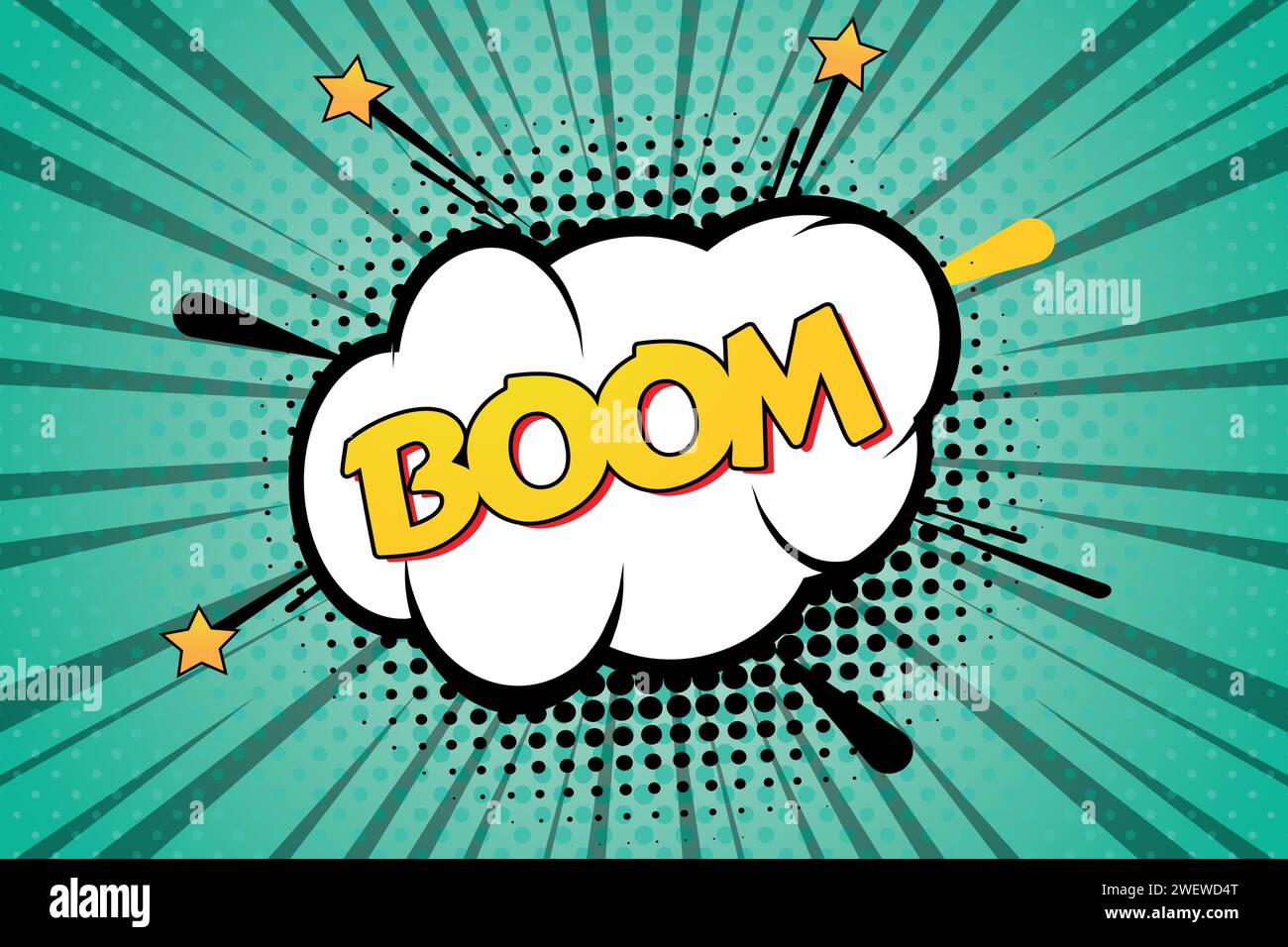Boom text pop art design vector image design vector image Stock Vector
