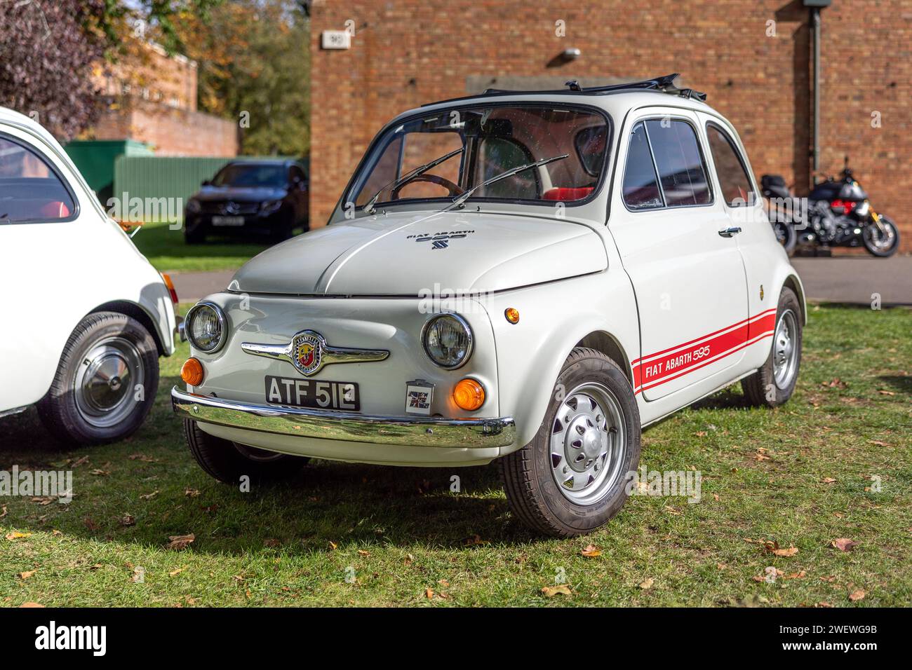 1967 Fiat 500, on display at the Bicester Heritage Scramble on 8th October 2023. Stock Photo