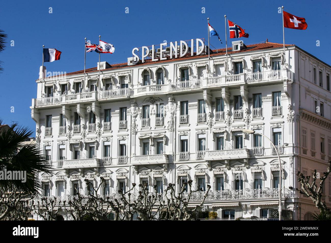 SPLENDID HOTEL CANNES  FRANCE Stock Photo