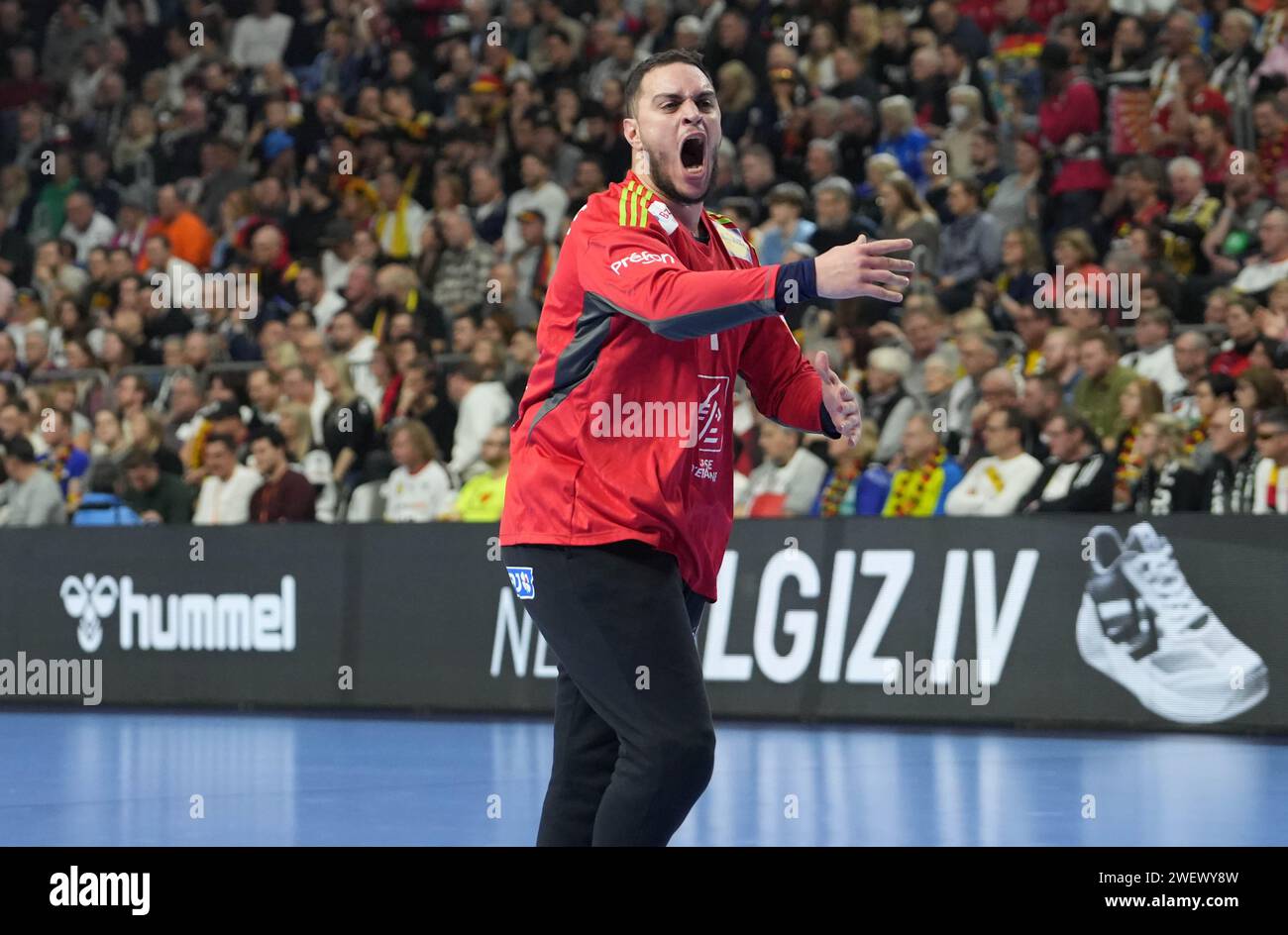 Samir Bellahcene of France during the Men's EHF Euro 2024, Semi Finals
