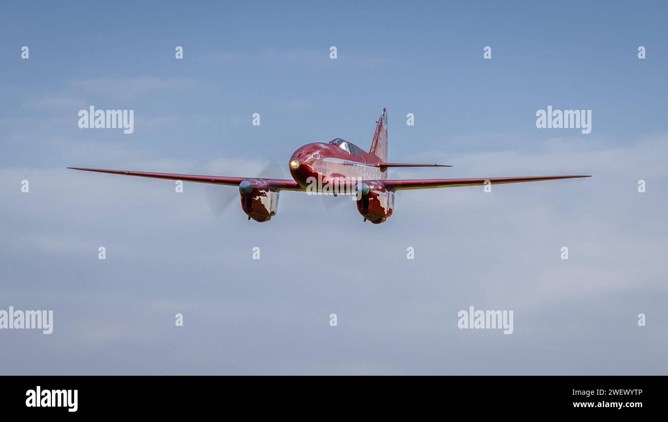 Old Warden, UK 2nd October 2022 The historic De Haviland DH88 Comet