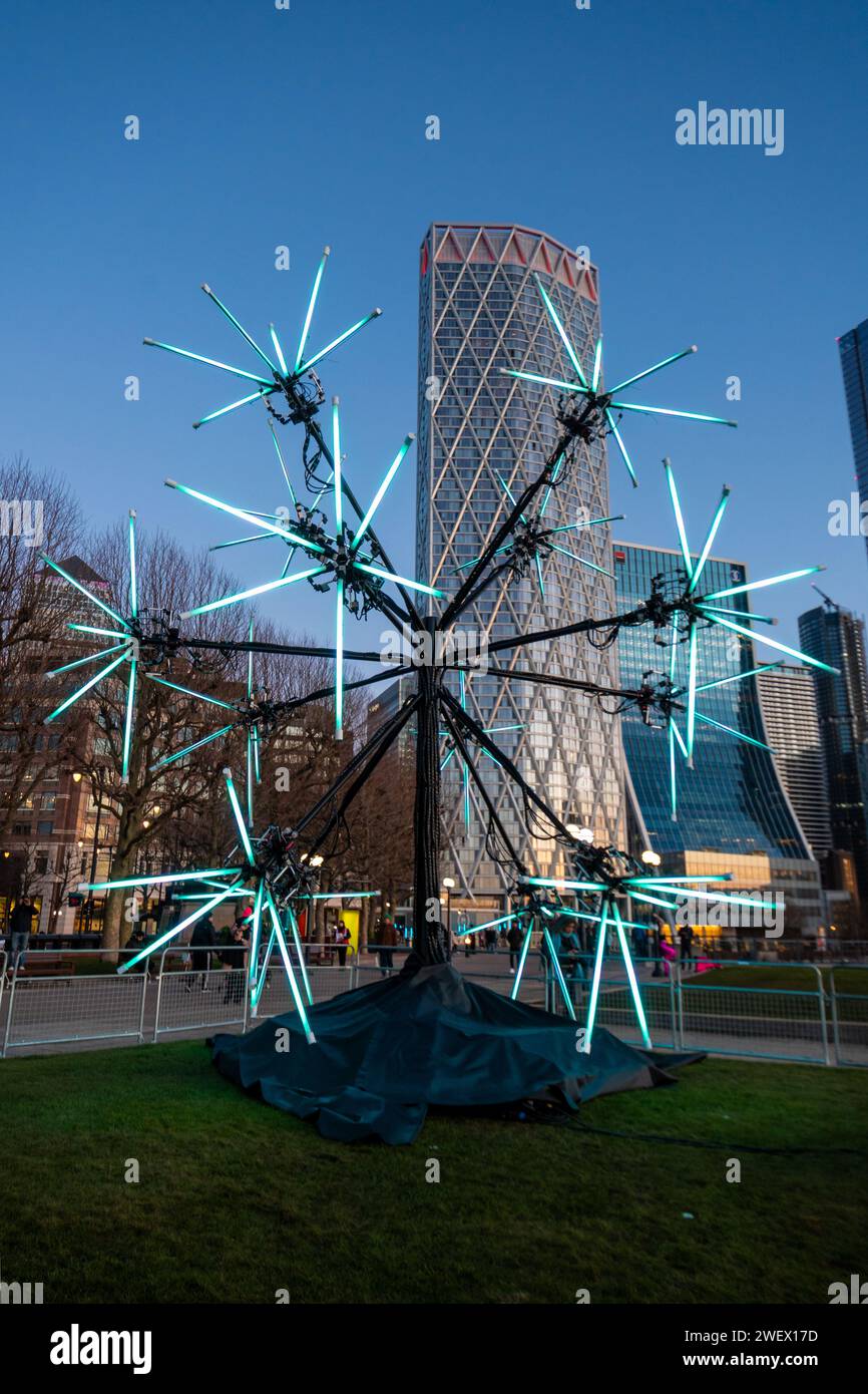 Canary Wharf Winter Lights, 26th January 2025, The popular annual