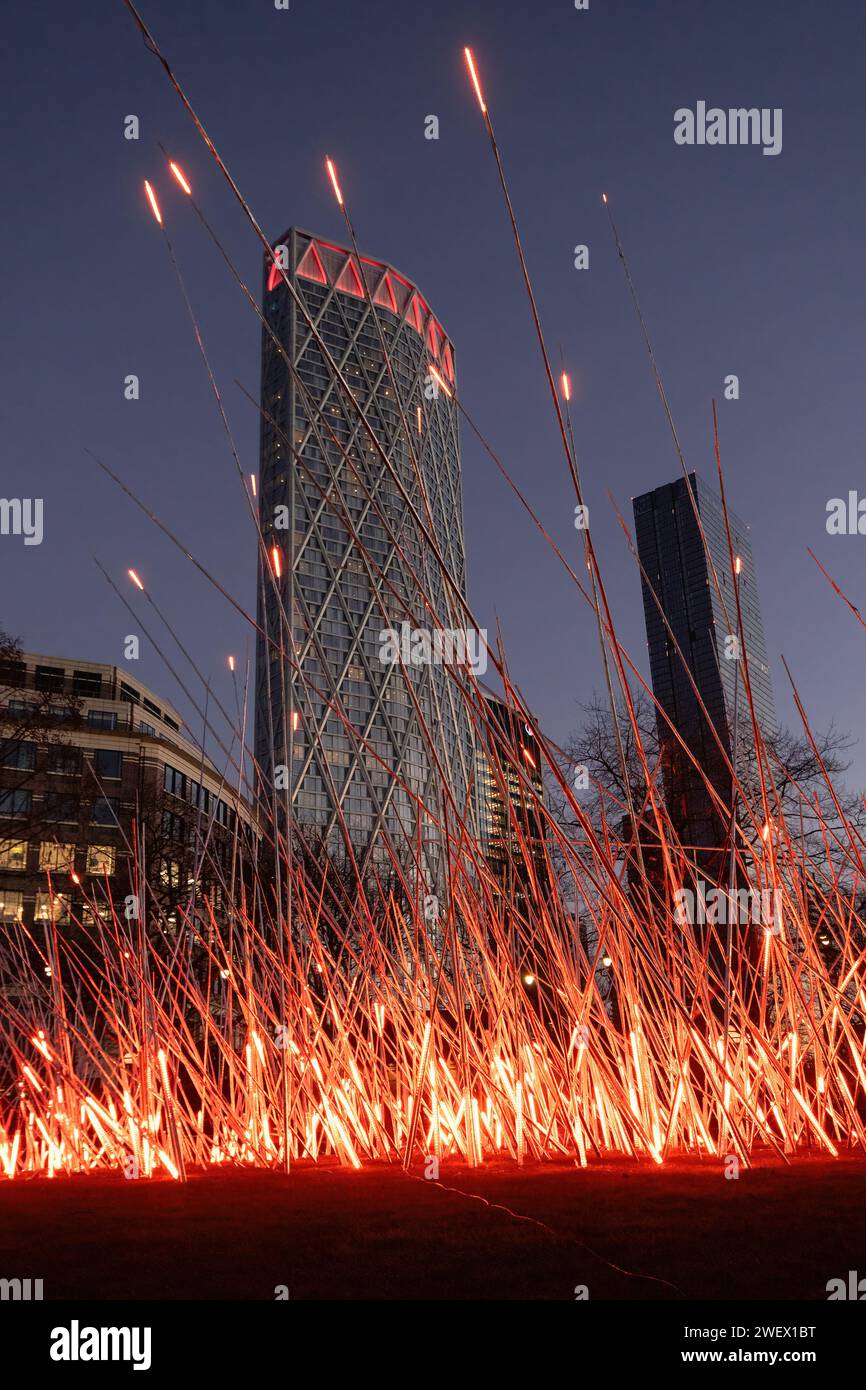Canary Wharf Winter Lights, 26th January 2024, The popular annual