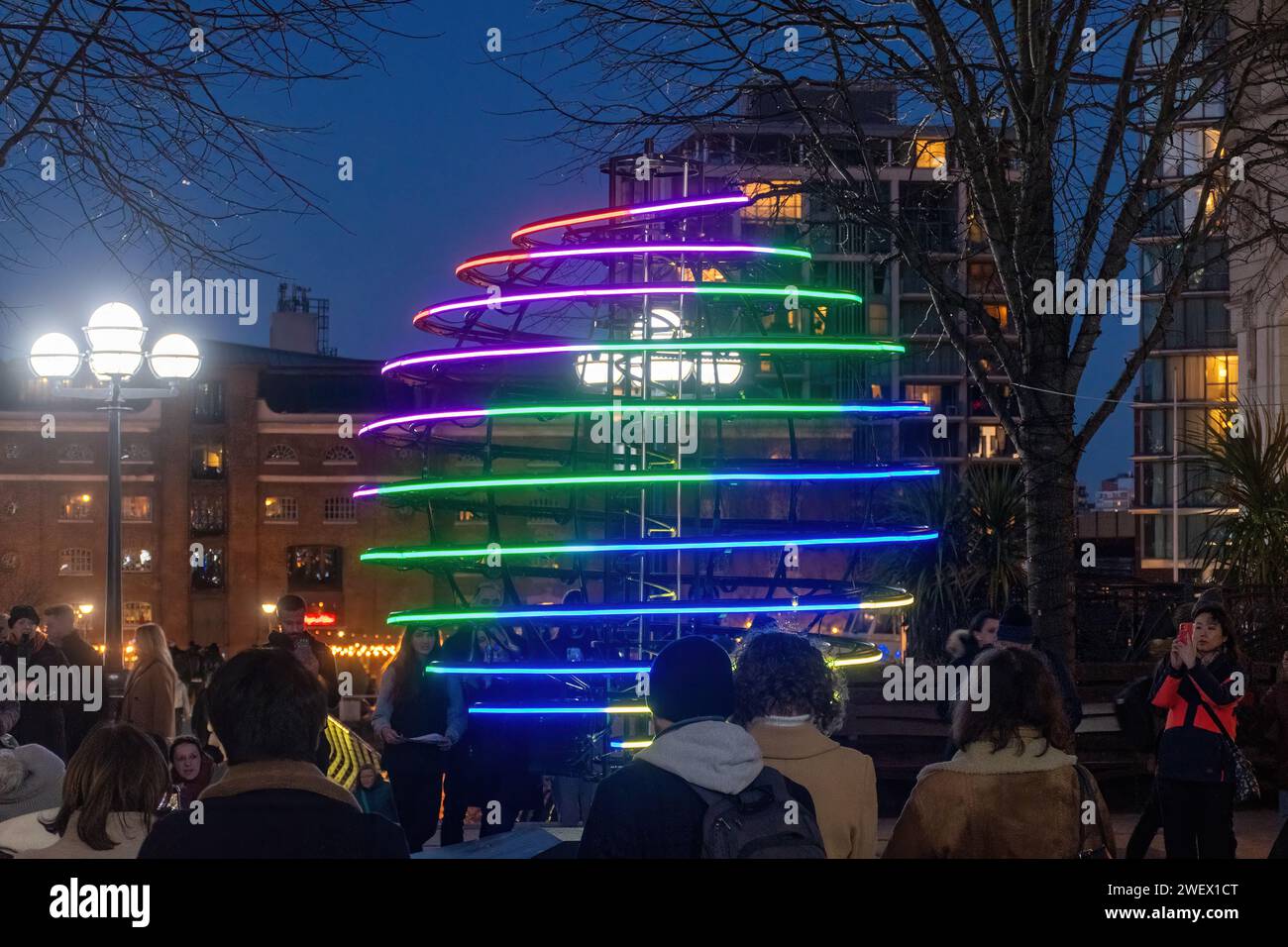 Canary Wharf Winter Lights, 26th January 2024, The popular annual Canary Wharf Winter Lights