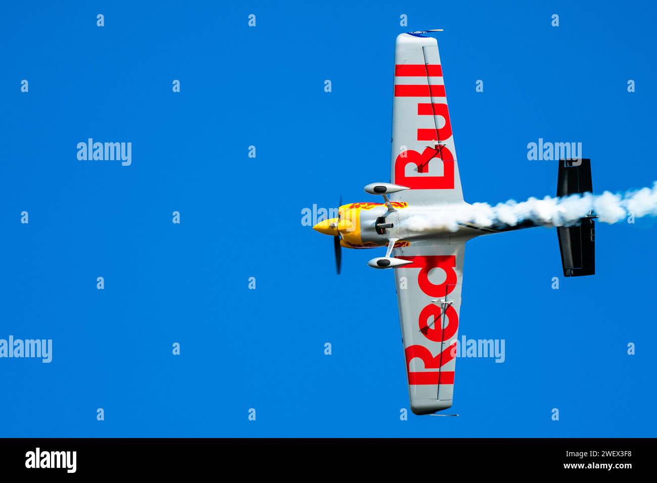 Matt Hall performing an aerobatics display during the 2023 Yokohama