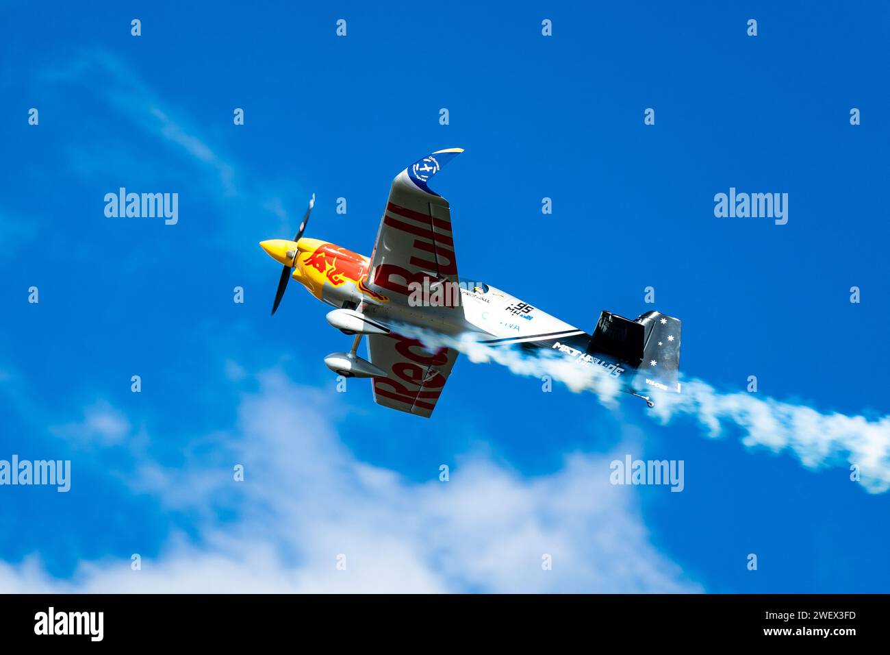 Matt Hall performing an aerobatics display during the 2023 Yokohama