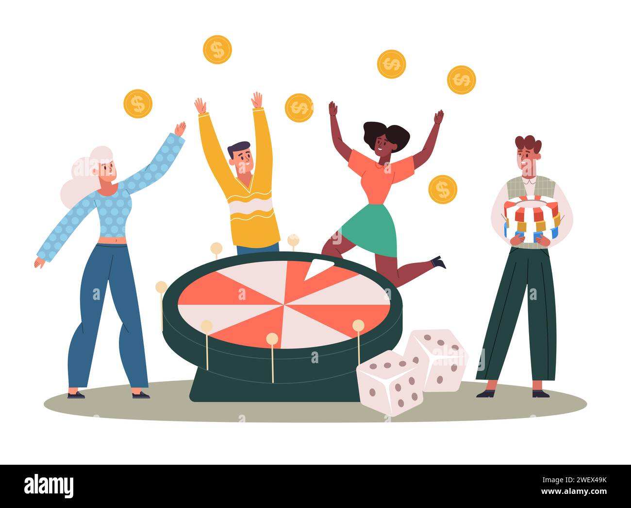 Gambler male Cut Out Stock Images & Pictures - Alamy