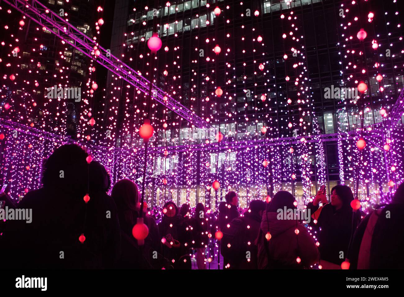 Canary Wharf Winter Lights, 26th January 2024, The popular annual