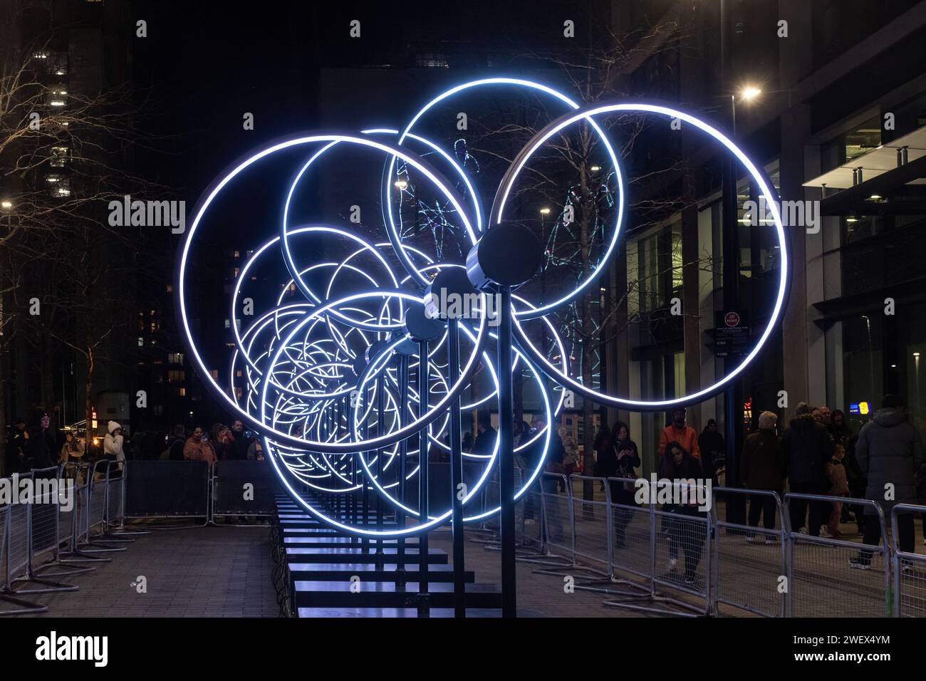 Canary Wharf Winter Lights, 26th January 2024, The popular annual
