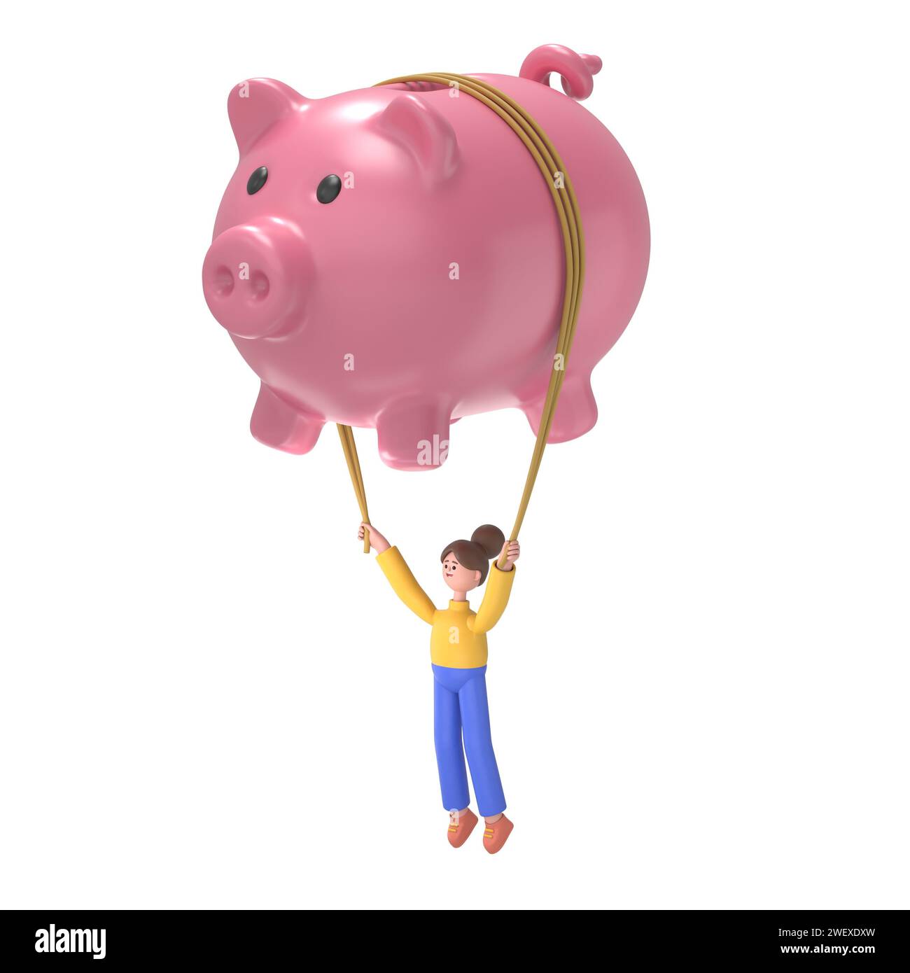 Flat 3d isometric financial freedom concept web infographics 3D ...
