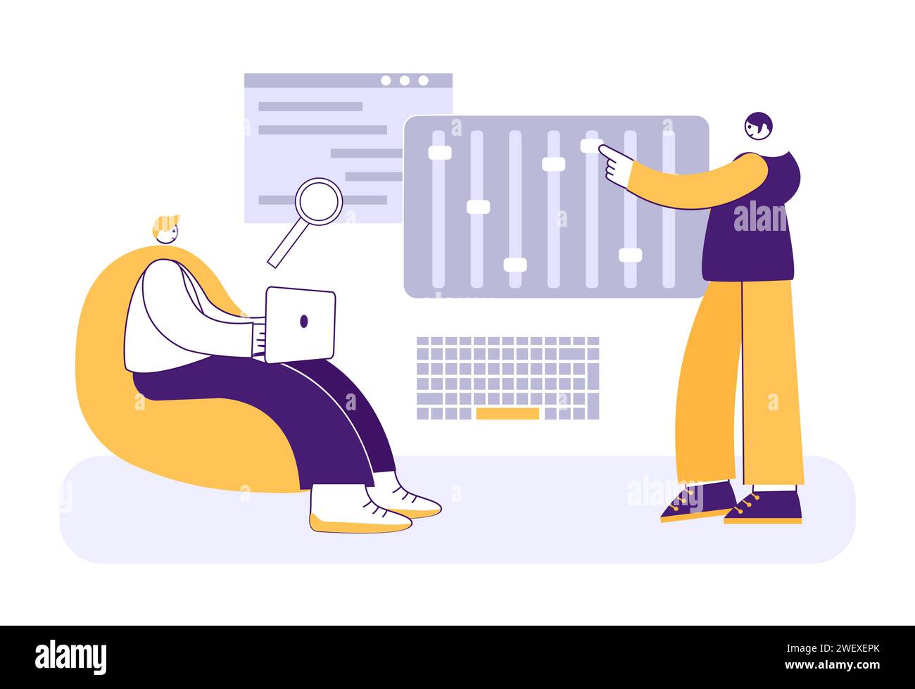 Software testing concept of development and programming Stock Vector ...