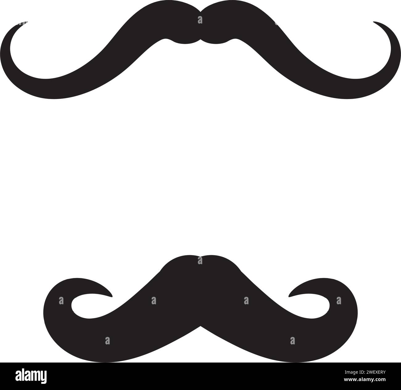 Moustache icon illustration design template Stock Vector