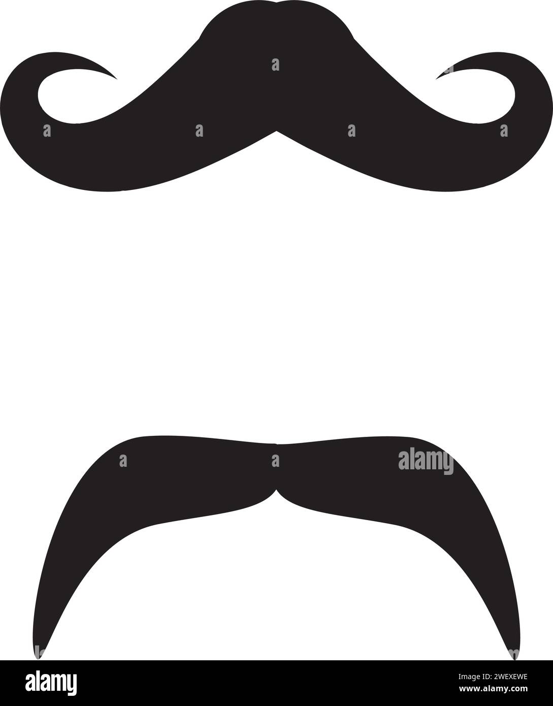 Moustache icon illustration design template Stock Vector