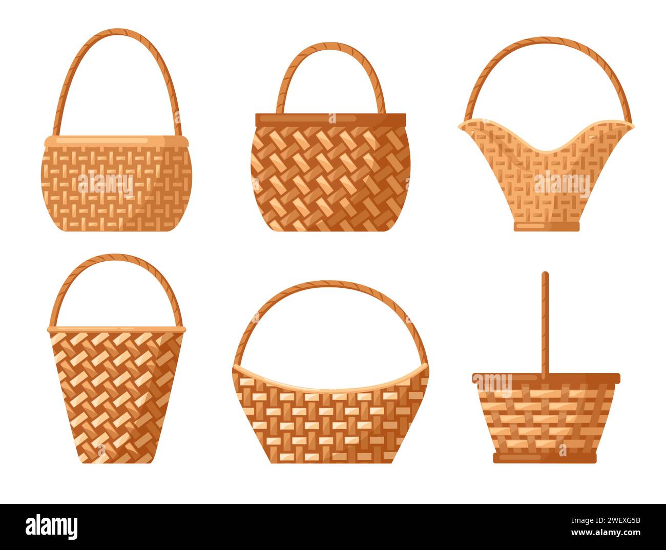 Woven baskets Stock Vector Images Alamy