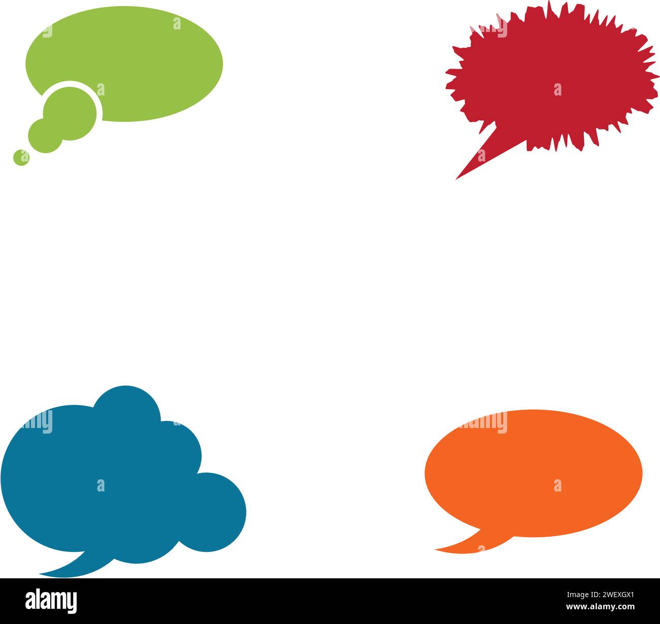Speech bubble icon Logo template vector illustration Stock Vector Image ...
