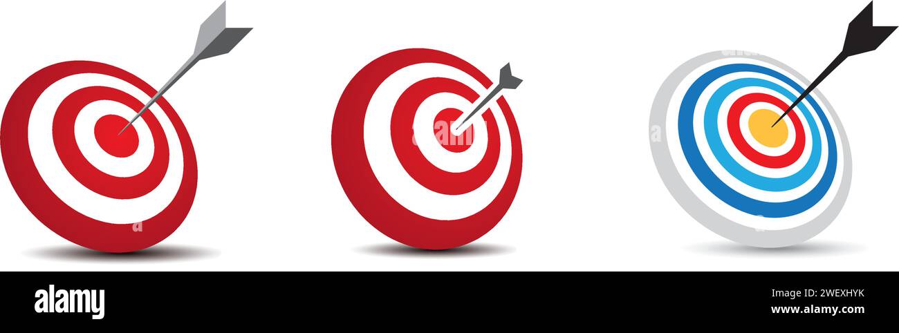 Target Vector icon illustration design template Stock Vector Image ...