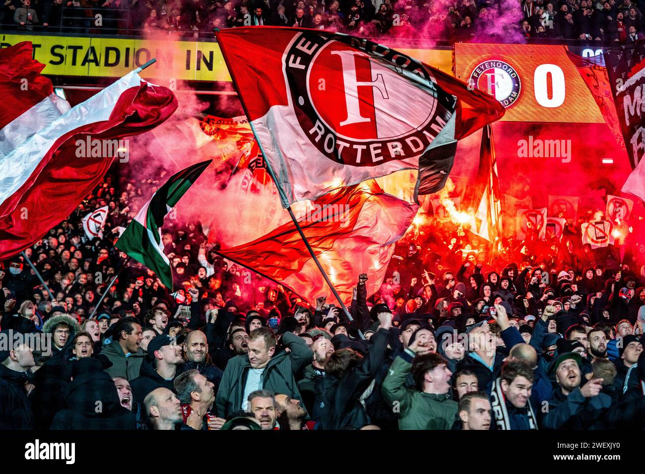 Rotterdam, Netherlands. 24th Jan, 2024. ROTTERDAM, 24012024, Stadium
