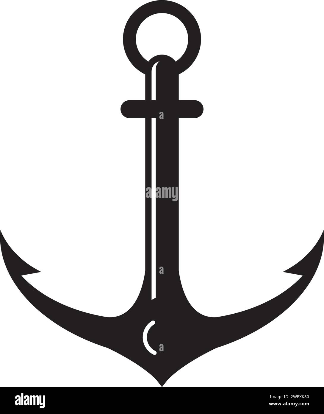 Anchor icon Logo Template vector illustration Stock Vector Image & Art ...