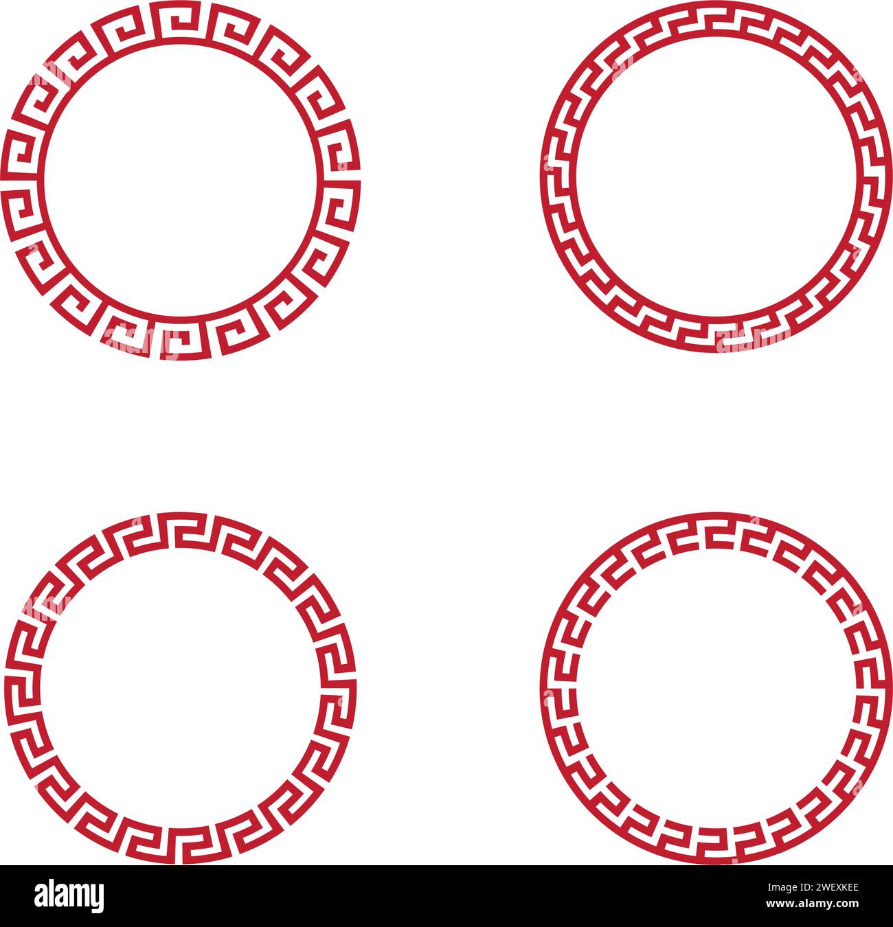 Chinese border Vector illustration design template Stock Vector Image