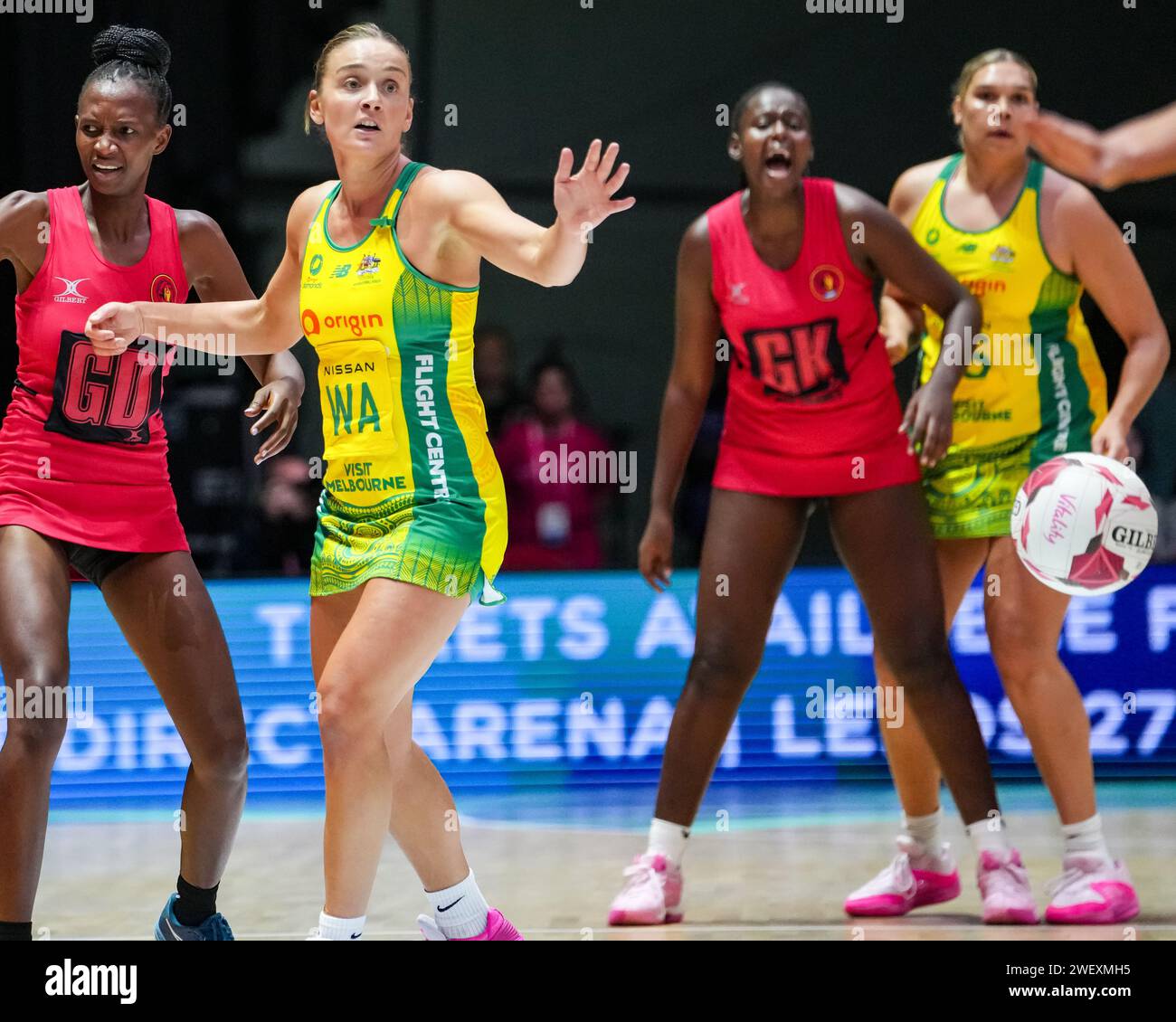 LEEDS, UK. 27th January 2024, Vitality Netball Nations Cup 2024 Credit