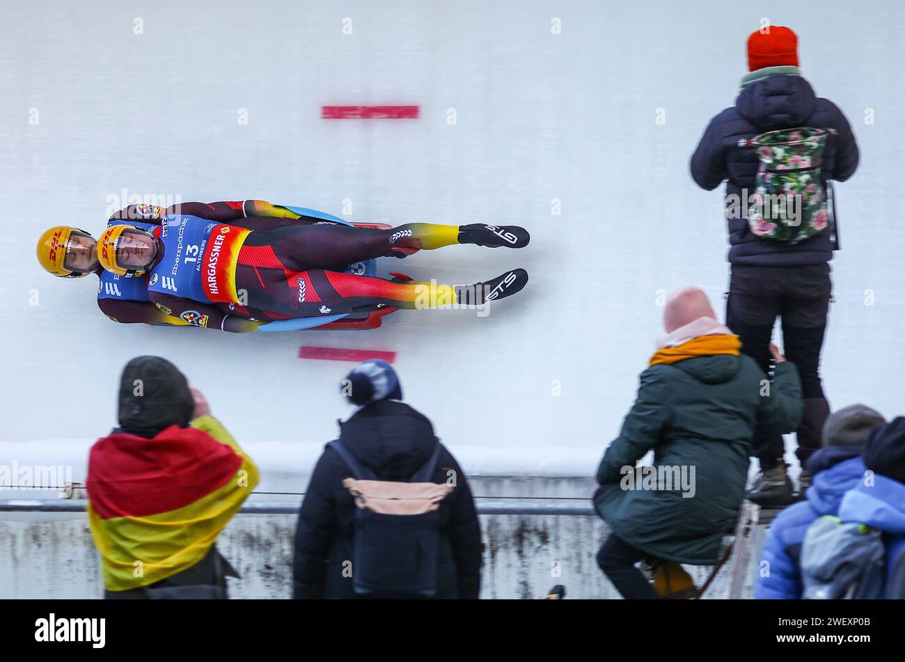 27 January 2024, Saxony, Altenberg Luge World Championships Men's