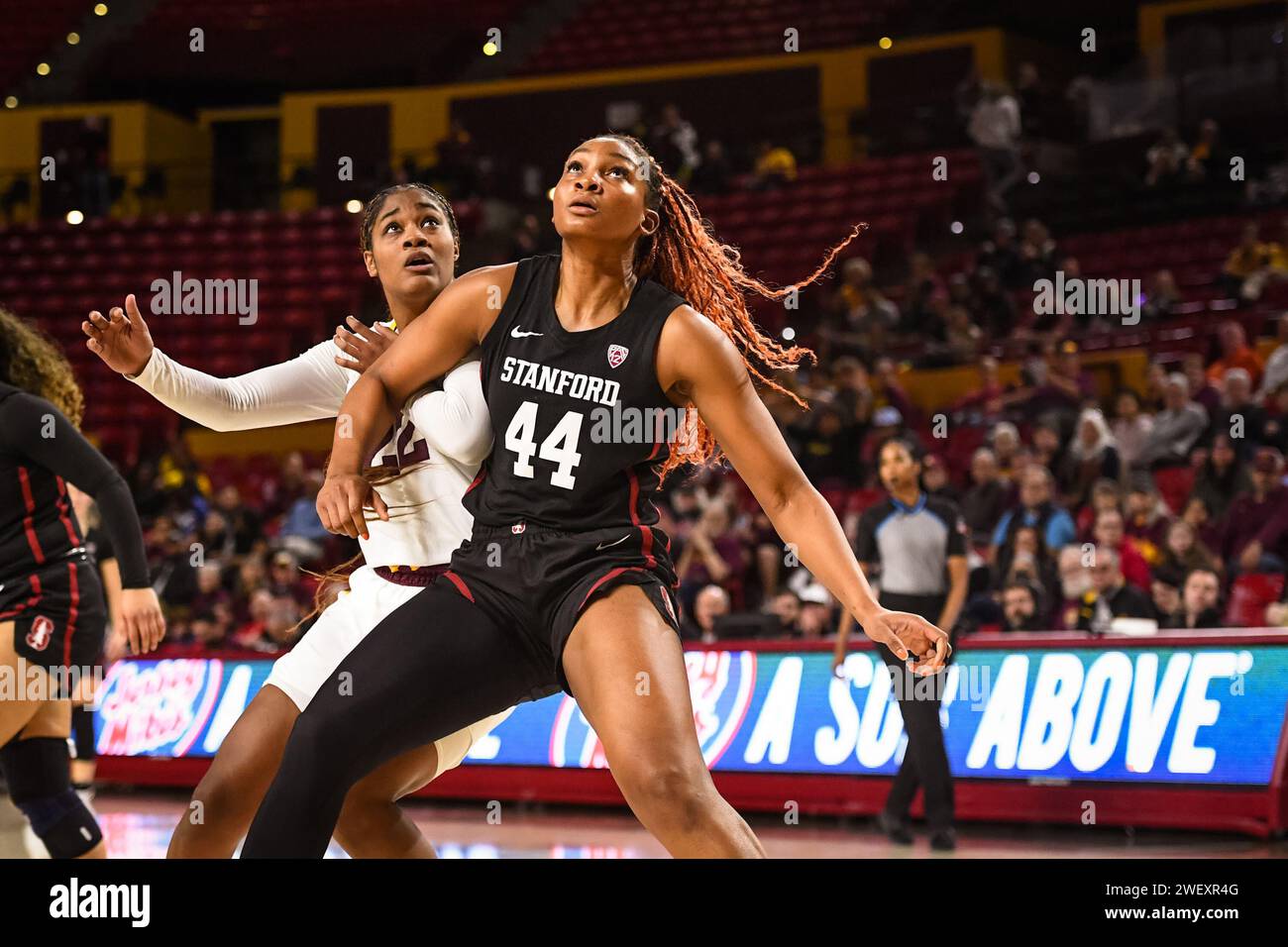 Stanford Cardinal Forward Kiki Iriafen 44 Rebounds The Ball In The stanford-cardinal-forward-kiki-iriafen-44-rebounds-the-ball-in-the