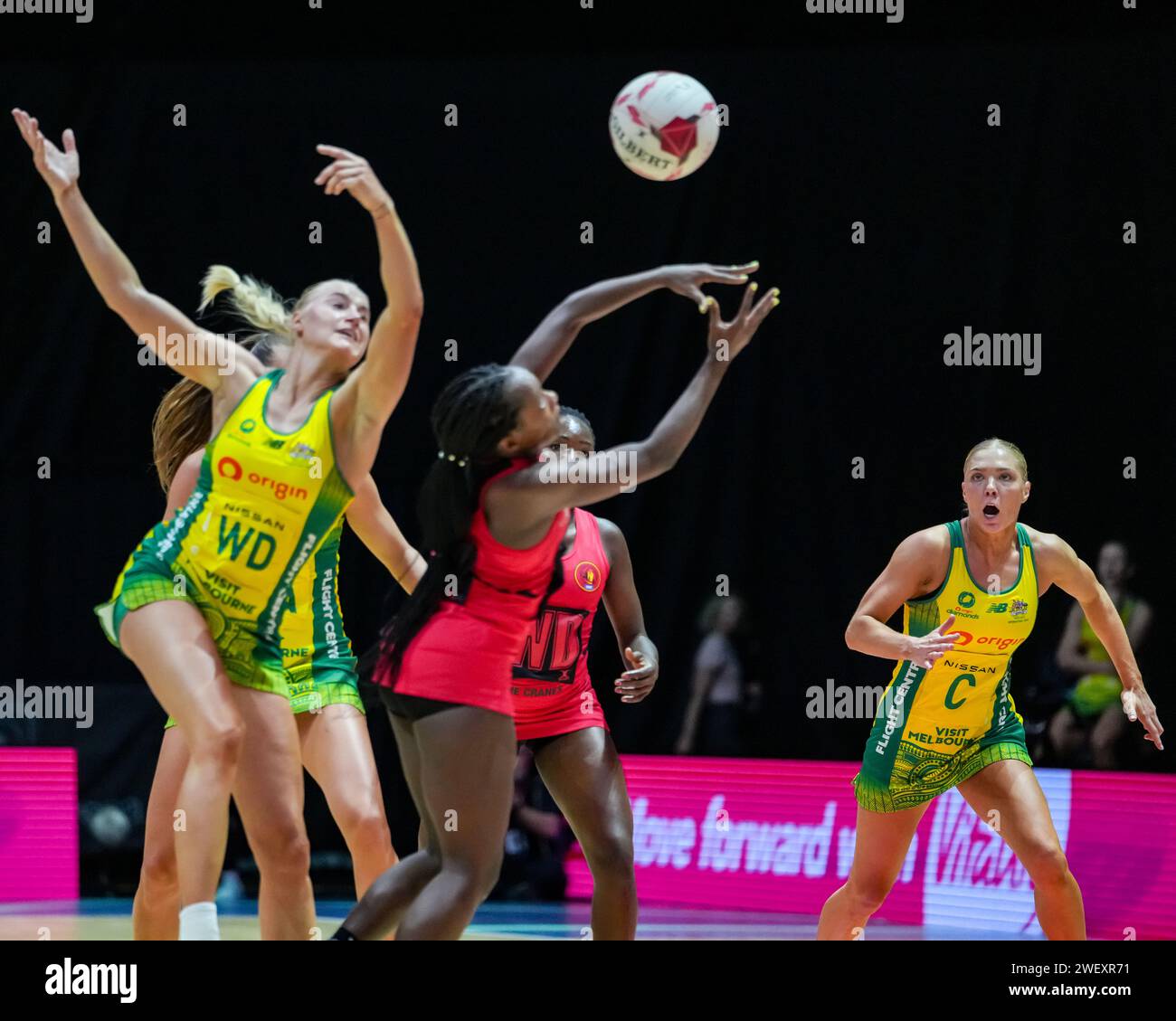 LEEDS, UK. 27th January 2025, Vitality Netball Nations Cup 2025. Jo