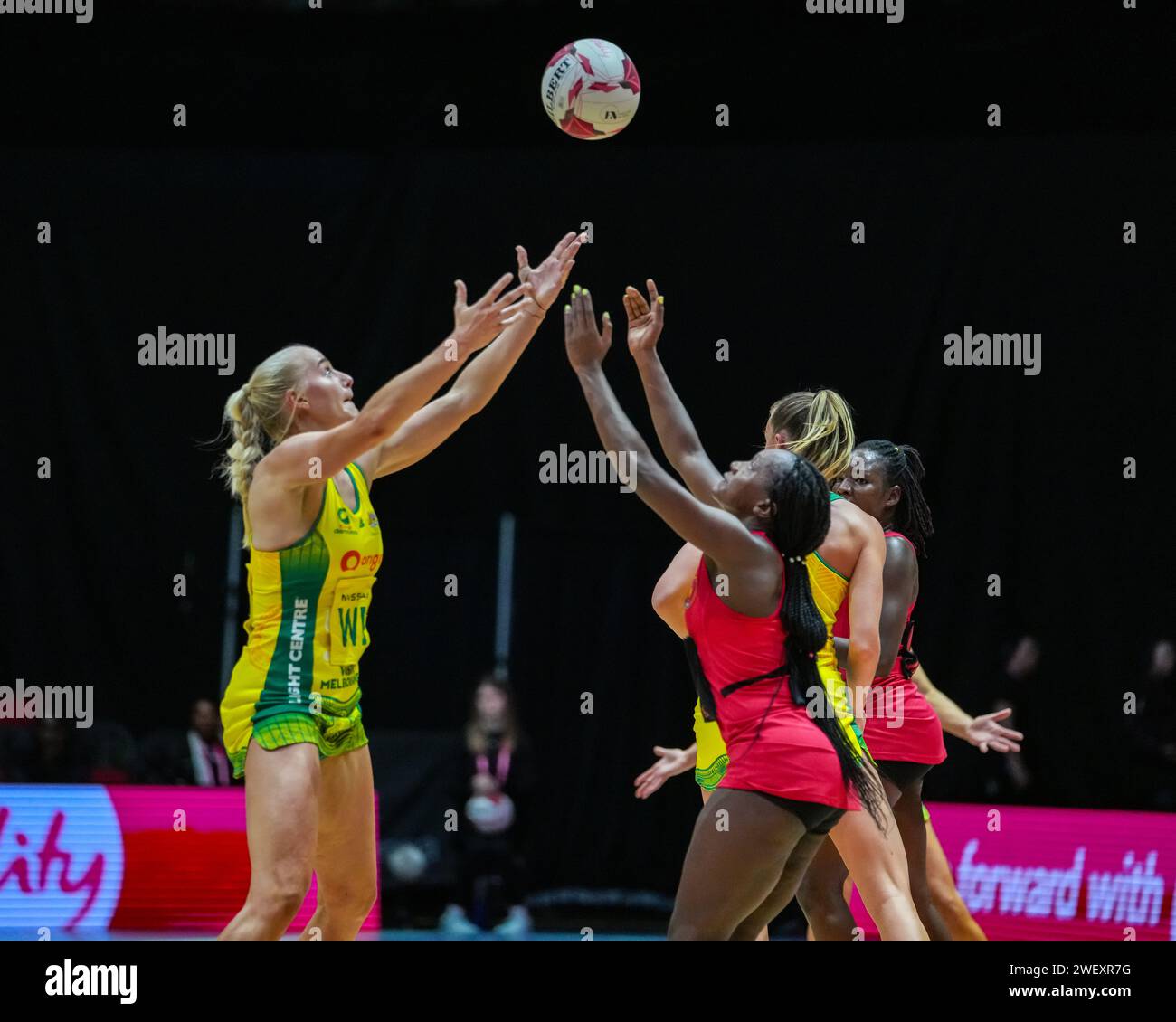 LEEDS, UK. 27th January 2025, Vitality Netball Nations Cup 2025. Jo