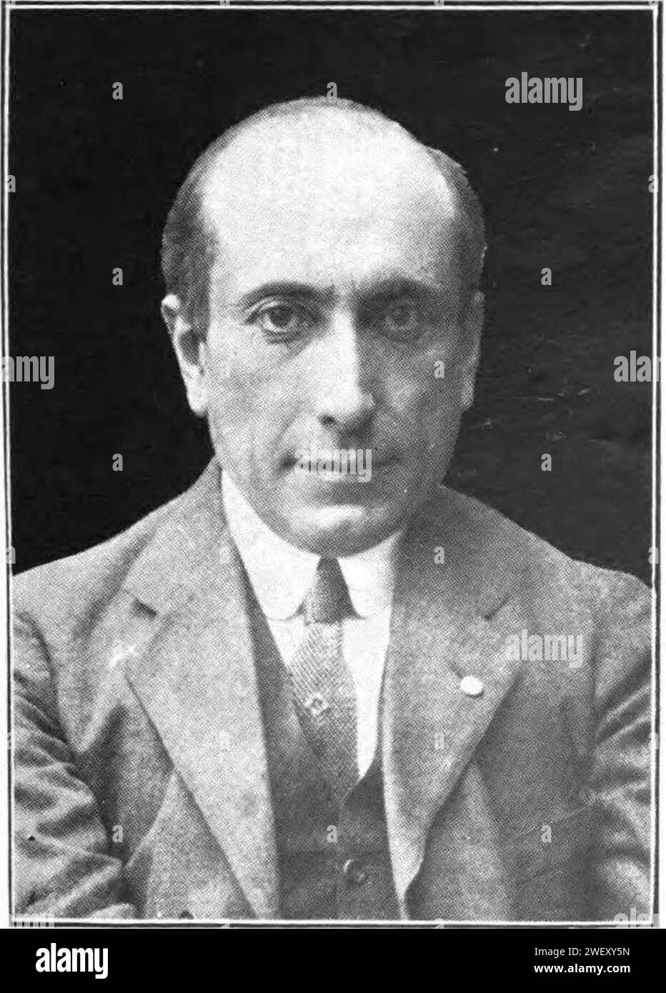 Amado Nervo - Plenitud (1919) (page 7 crop). Stock Photo