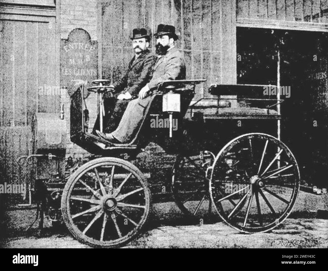 Amiot Avant-train moteur (1897). Stock Photo