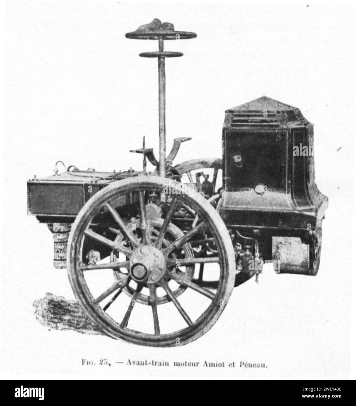 Amiot-Péneau Avant-train moteur Augé (1899). Stock Photo