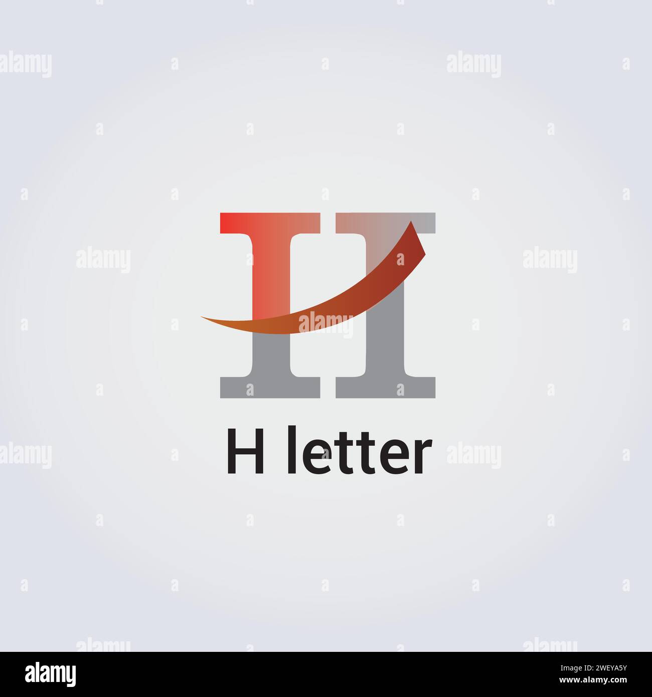H Letter Icon Design Single Isolated Logo Design Brand Corporate Identity Various Colors Editable Template Vector Monogram Emblem Illustration Brand Stock Vector