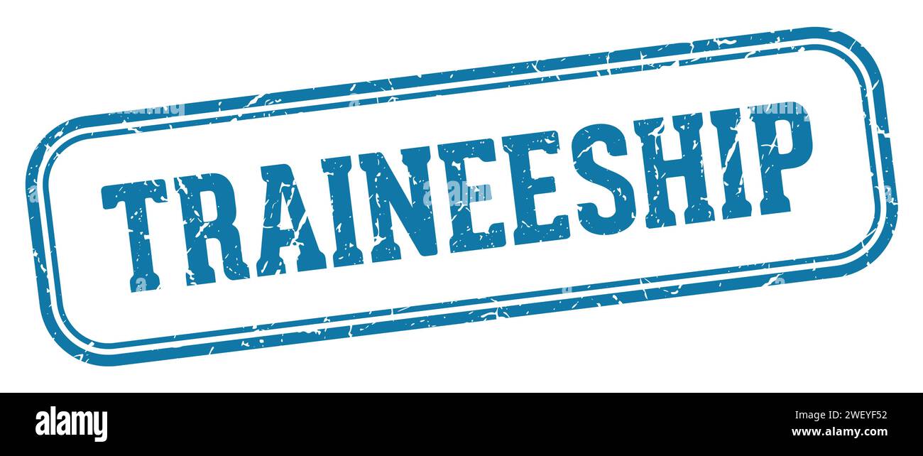 traineeship stamp. traineeship rectangular stamp isolated on white background Stock Vector