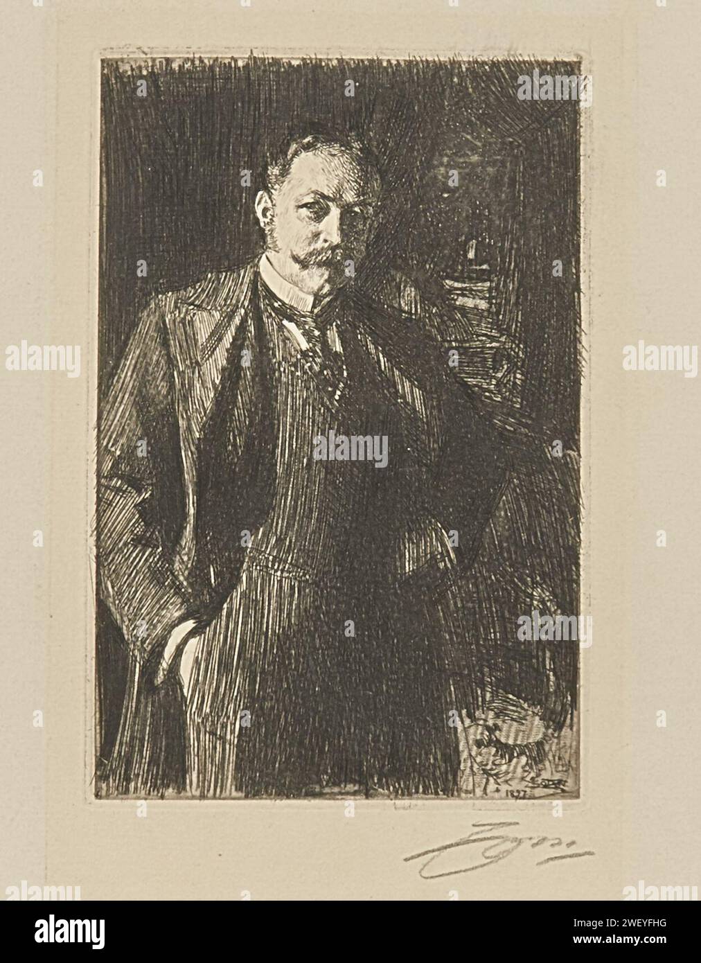 Anders Zorn - Edward R. Bacon 1897 - Metropol Stock Photo - Alamy