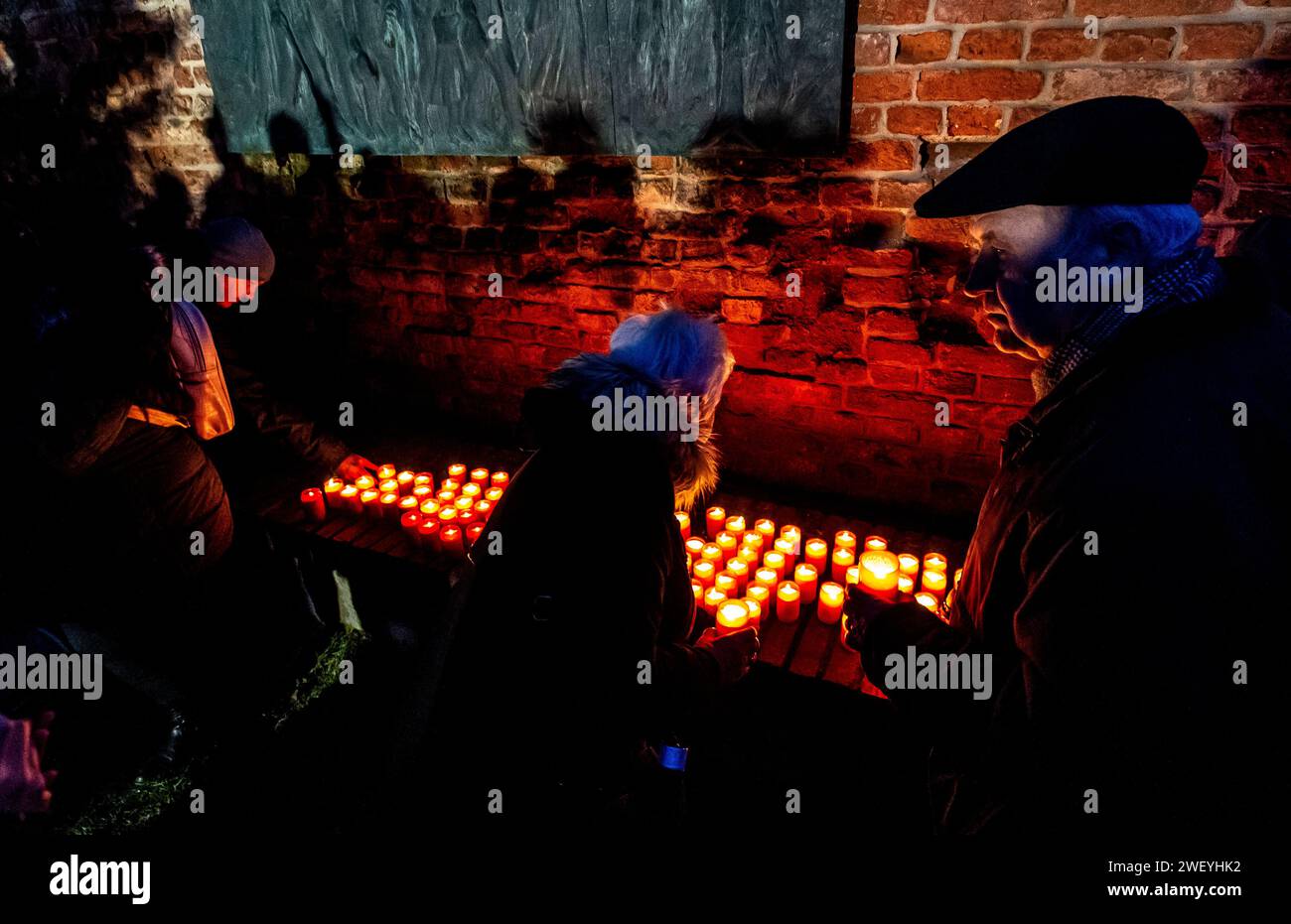 Terezin, Czech Republic. 27th Jan, 2024. Parade of Lights