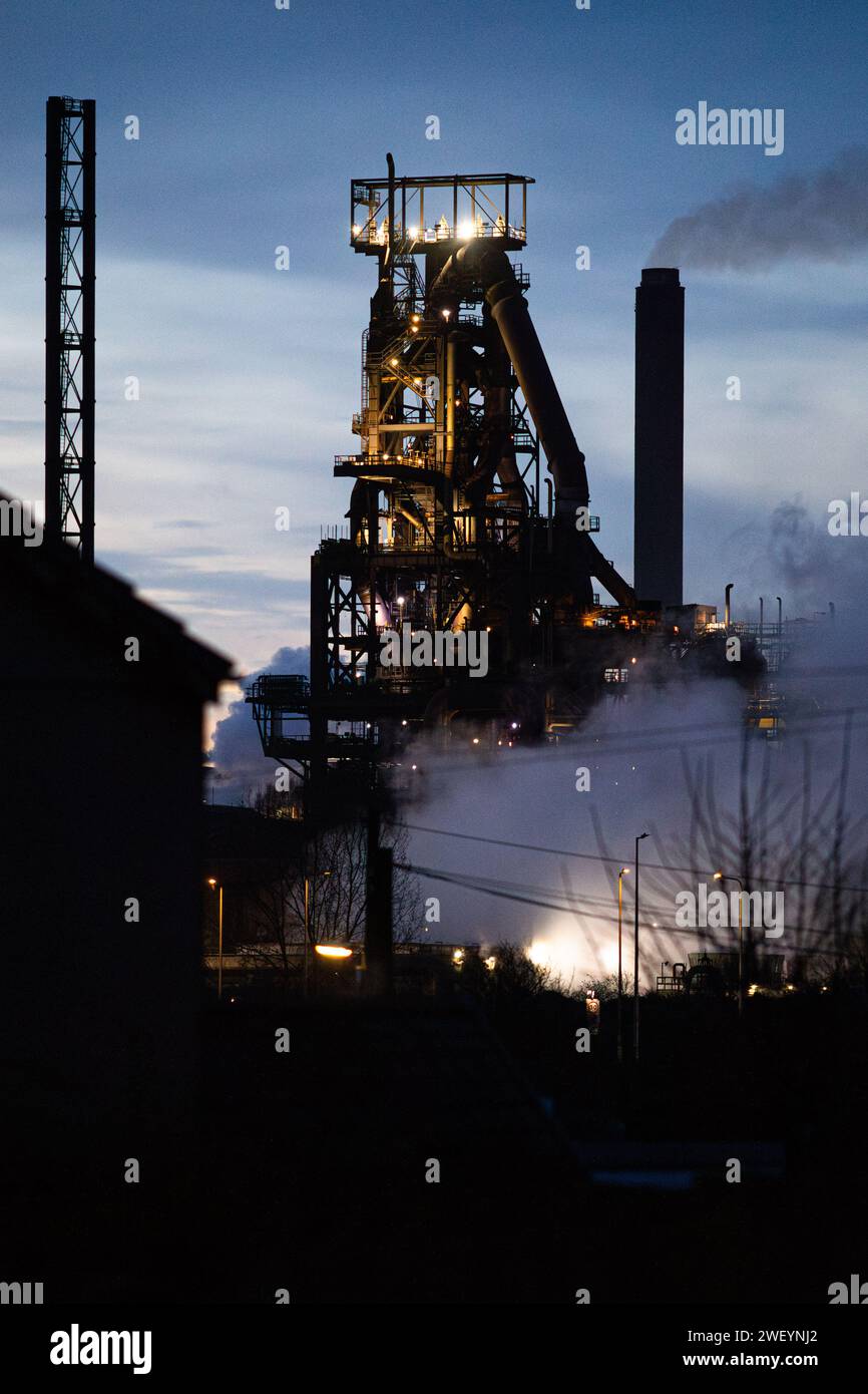 Tata Steel, Port Talbot Steelworks, Port Talbot, Wales, UK Stock Photo ...
