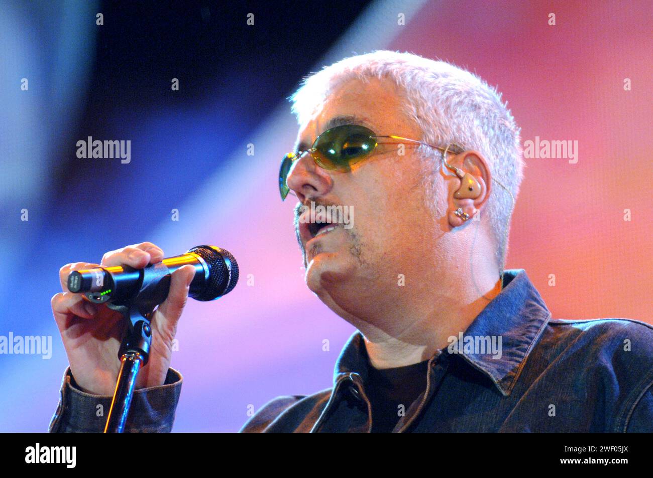 Napoli Italy 2006-06-01 : Pino Daniele in concert during the musical event 'Festivalbar 2007' Stock Photo